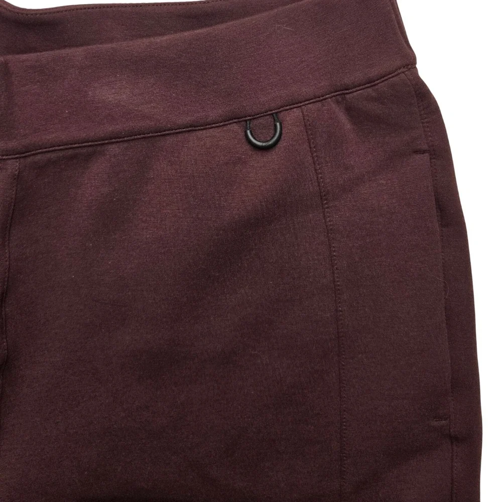 Nike 24.7 Womens Large Dri-FIT Soft Joggers Mid Rise Ankle Length Burgundy Taper